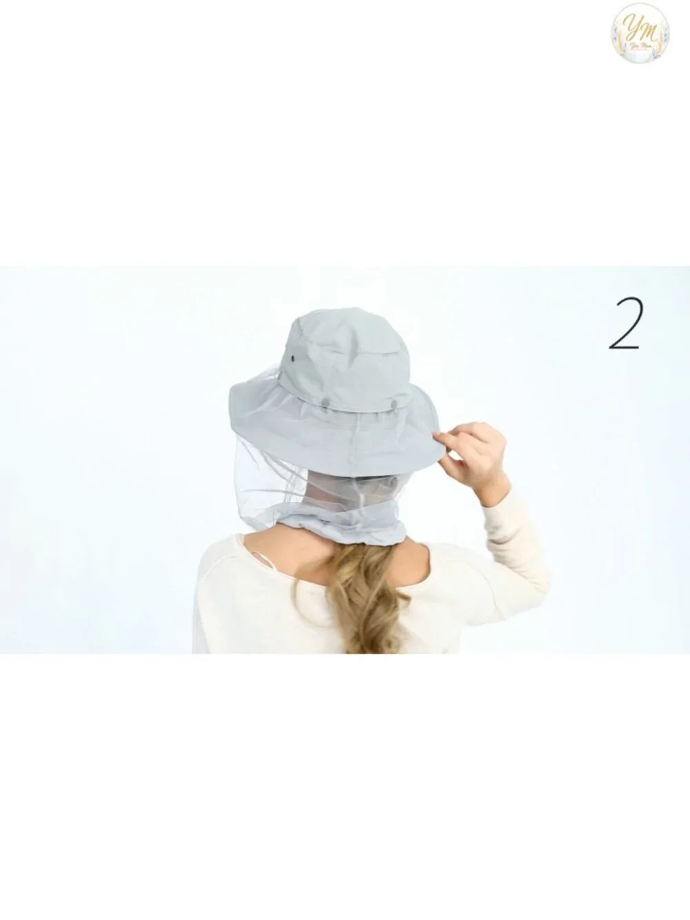 UPF 50+ Sun Hat with Removable Neck Flap, Water-Repellent Nylon Bucket Hat for